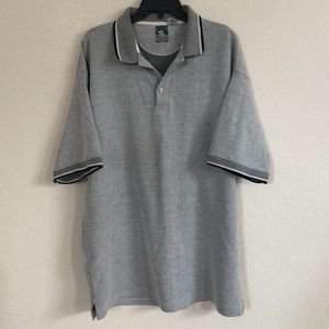 - VINTAGE McIntosh & Seymour XL Polo Men Grey Gray Rugby Shirt